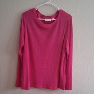 Belle by Kim Gravel Fuchsia Long Sleeve Tee